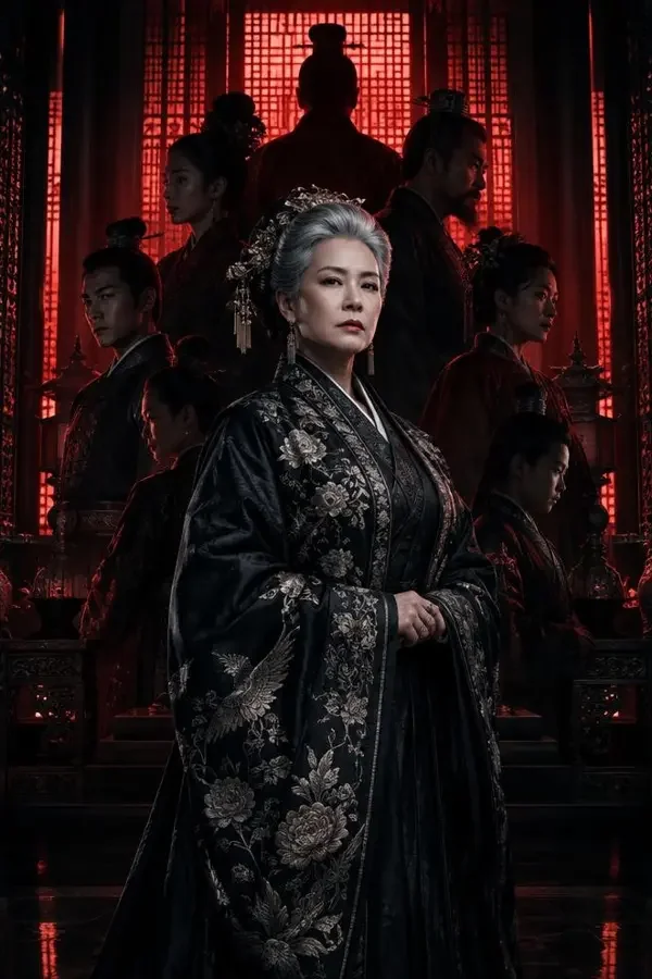 我成全嫡孙抗旨退婚他却慌了剧集海报，银发老太君立于侯府之前